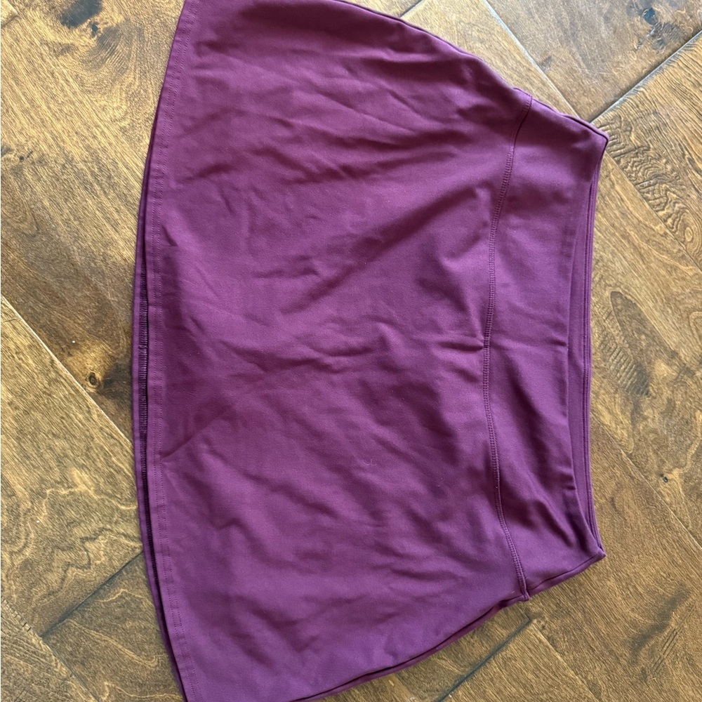 DSG Purple Asymmetrical Skater Mini Skirt